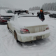 Illustration for article titled Snow on my very dirty car in Montana